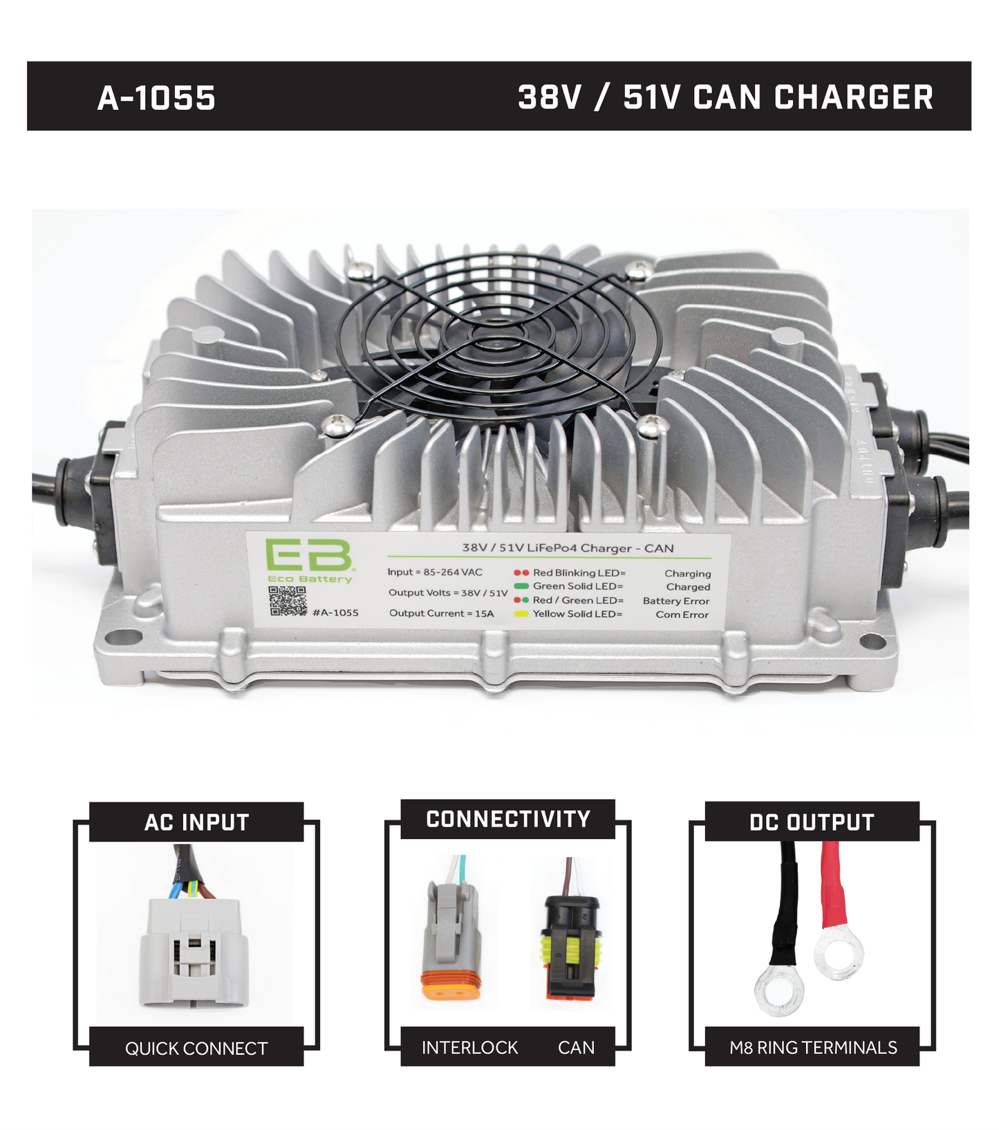 38V-51V 15A CAN Charger