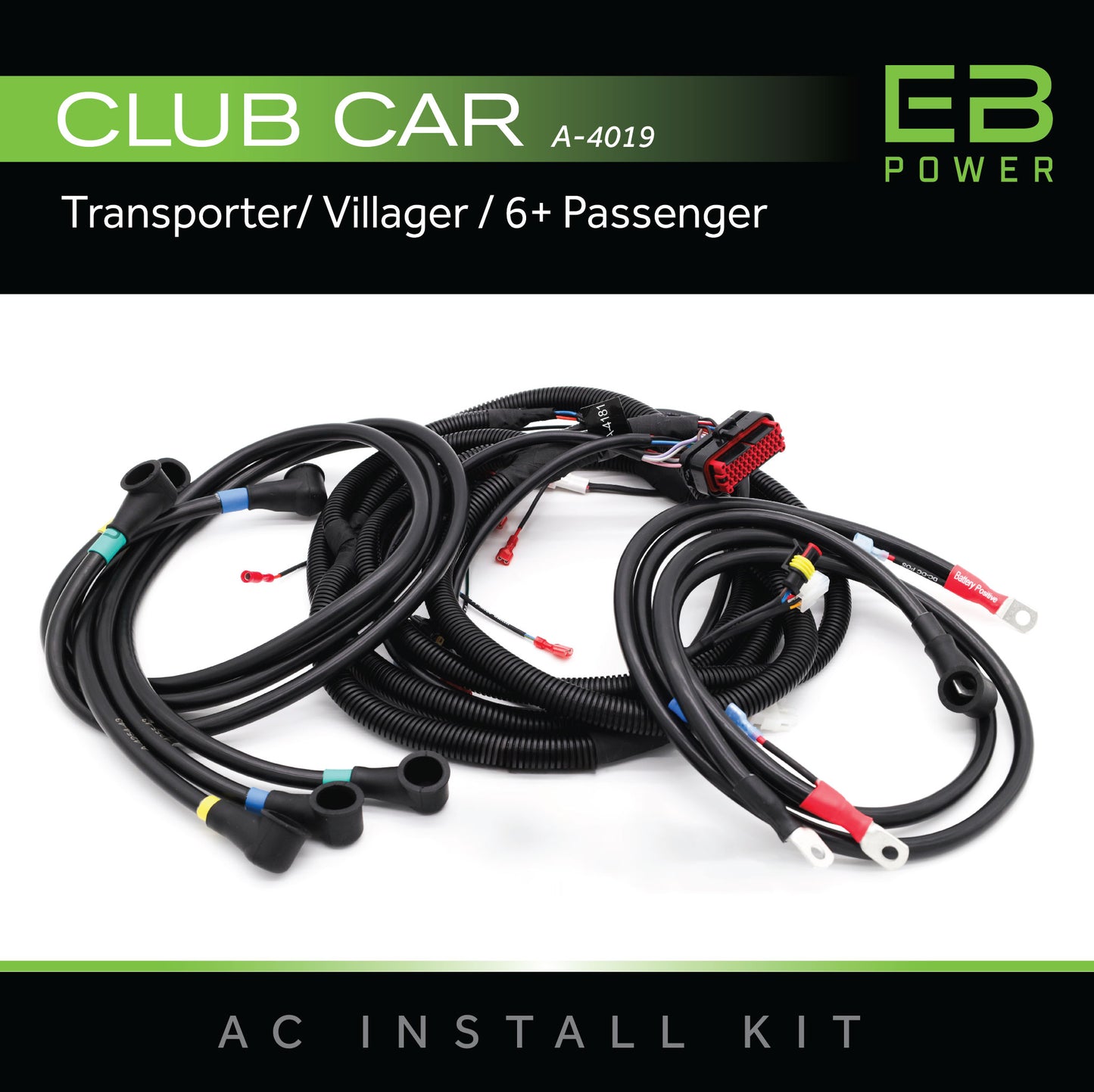 EB Power AC Kit / 350A + 4kW / Club Car Transporter/Villager / 6+ Passenger