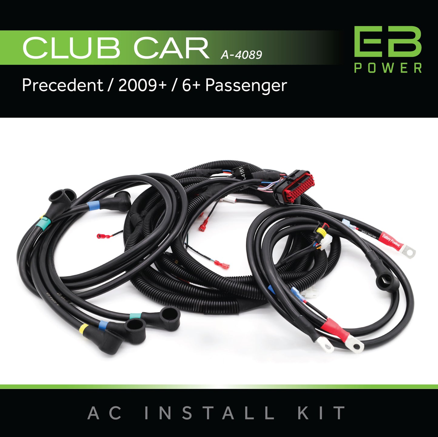 EB Power AC Install Kit / Club Car Precedent / 2009+ / 6+ Passenger