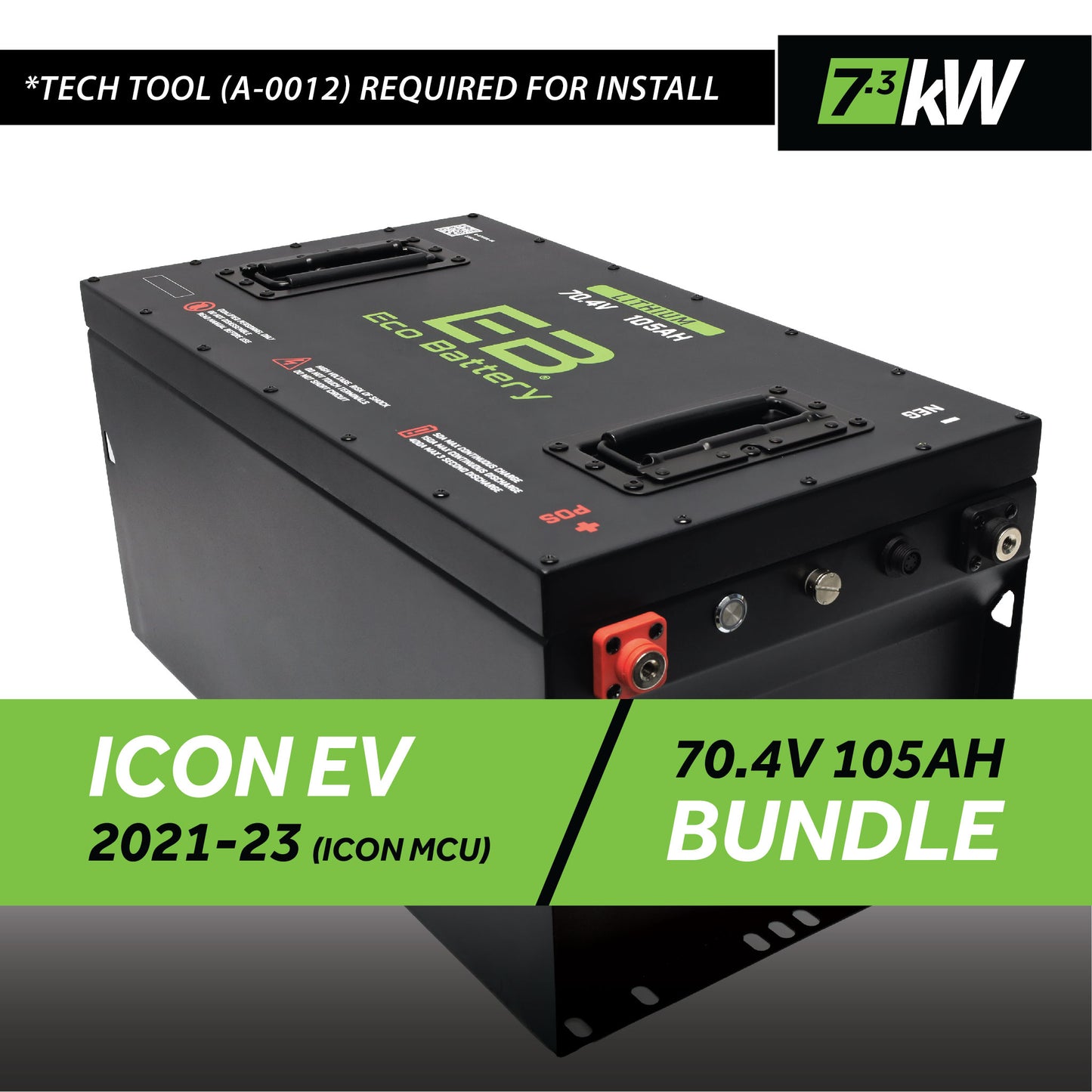 70V 105AH Battery Bundle / ICON EV / 2021-23 (ICON MCU)