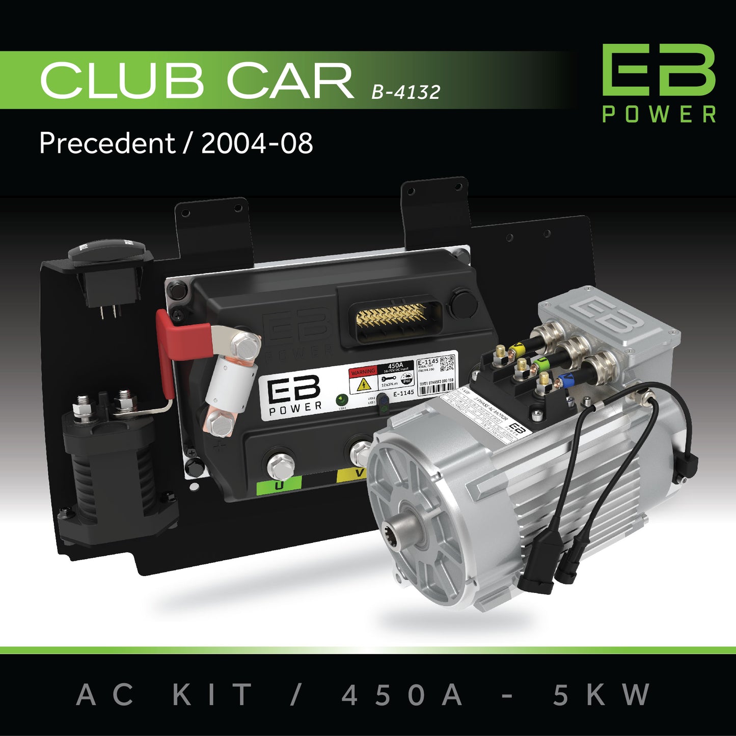 EB Power AC Kit / 450A + 5kW / Club Car Precedent / 2004-08