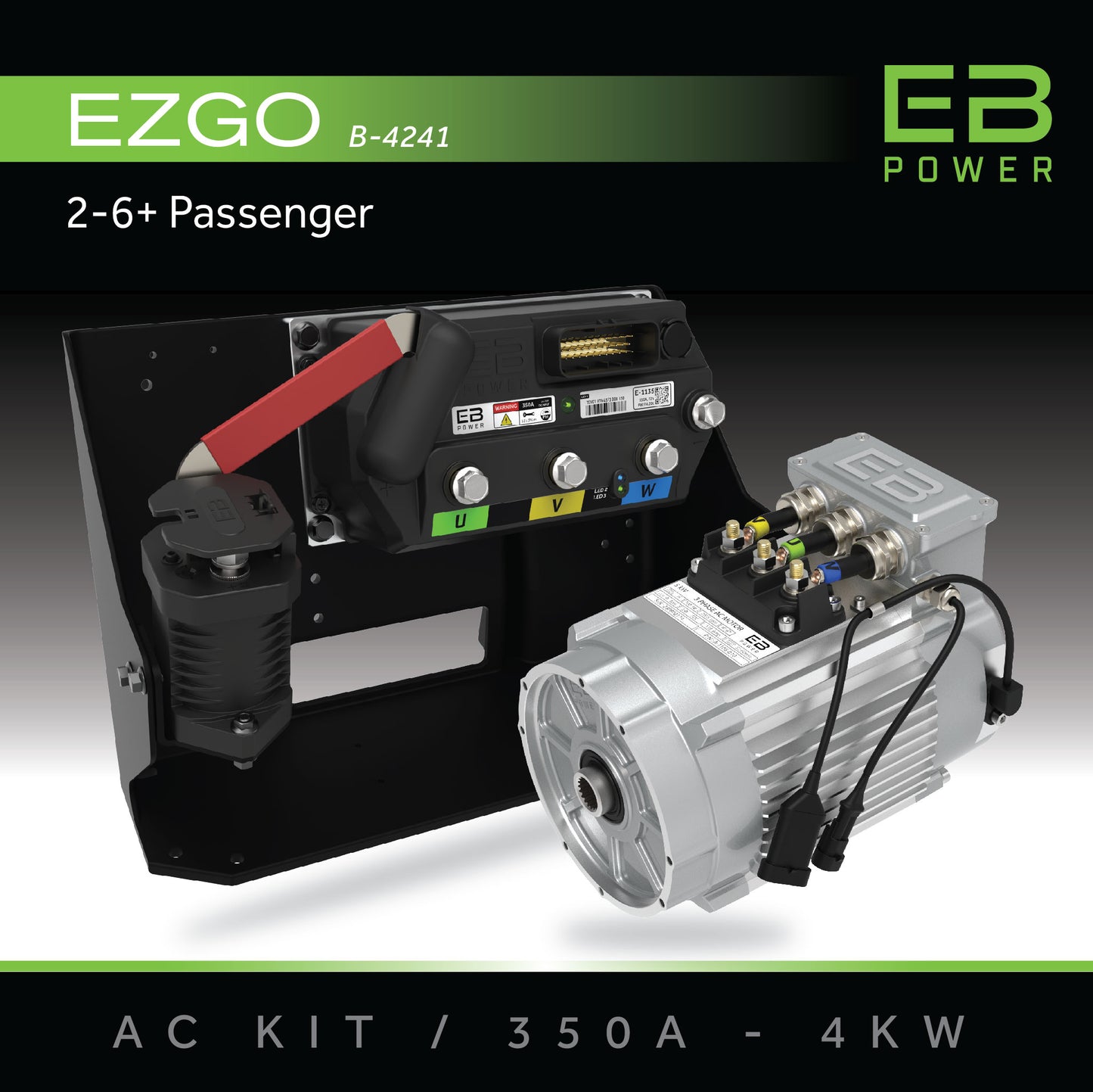 EB Power AC Kit / 350A + 4kW / EZGO / 2-6+ Passenger