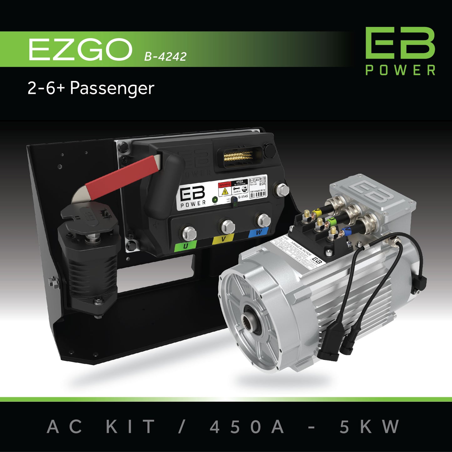 EB Power AC Kit / 450A + 5kW / EZGO / 2-6+ Passenger