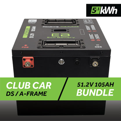 51V 105AH Thru-Hole Battery Bundle / Club Car DS / A-Frame