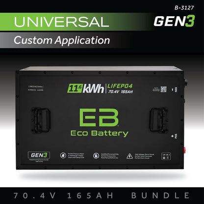 70V 165AH Battery Bundle / Universal - DIY