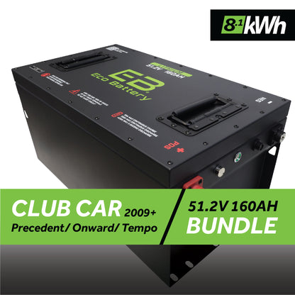 51V 160AH Battery Bundle / Club Car Precedent/Onward/Tempo / 2009+