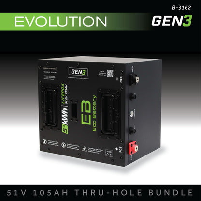51V 105AH Thru-Hole Battery Bundle / Evolution