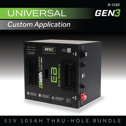 51V 105AH Thru-Hole Battery Bundle / Universal
