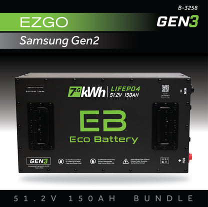 51V 150AH Battery Bundle / EZGO RXV Samsung Gen2 (2022+)