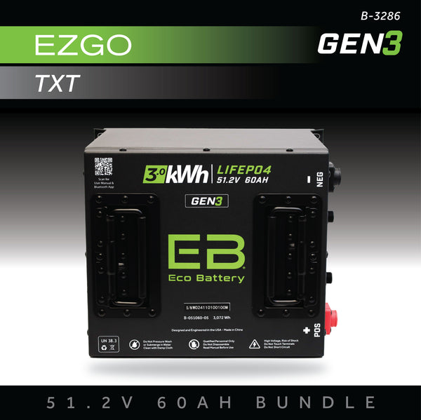 51V 60AH Battery Bundle / EZGO TXT – Eco Battery