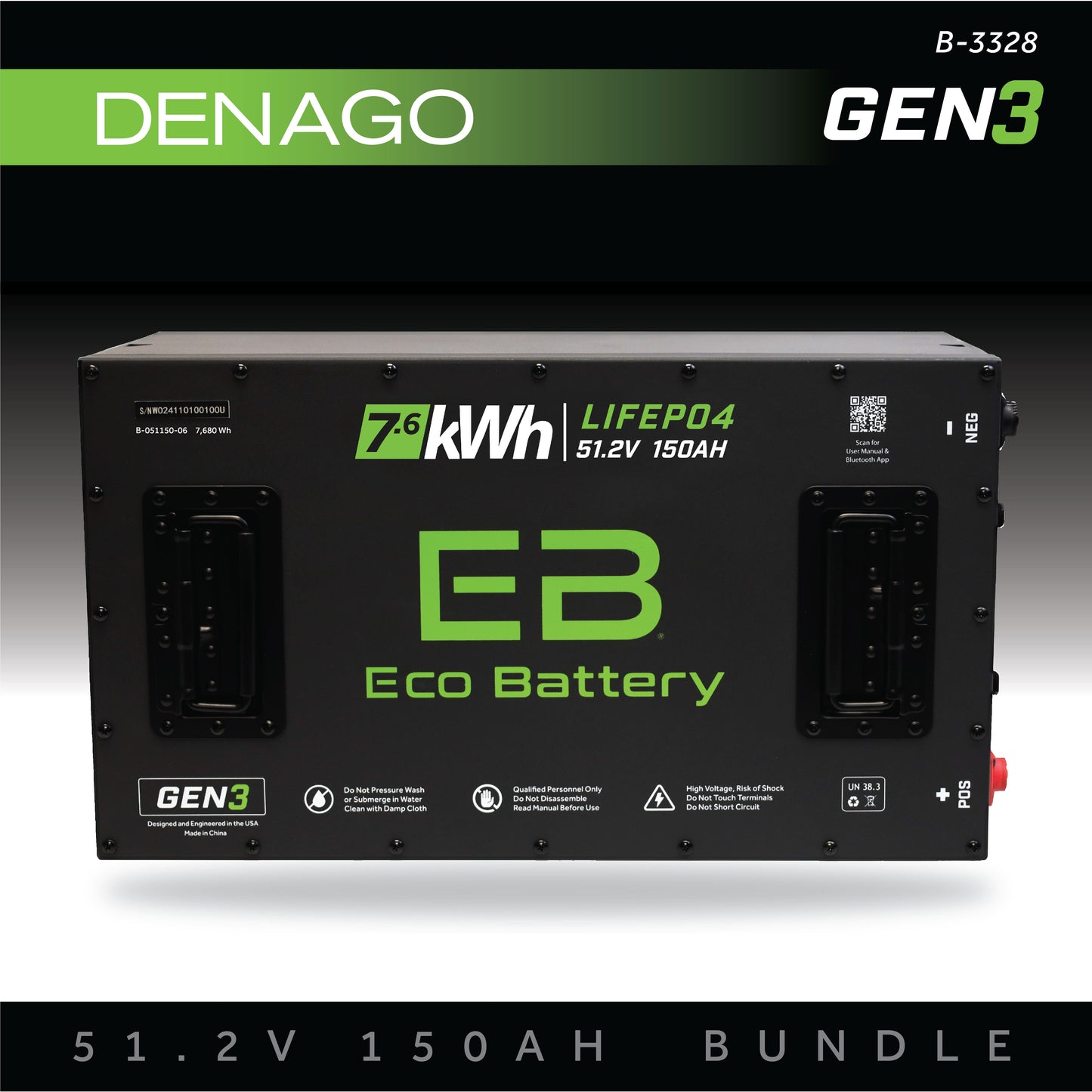 51V 150AH Battery Bundle / DENAGO