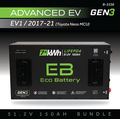 51V 150AH Battery Bundle / Advanced EV EV1 / 2017-21 (Toyota Neos MCU)