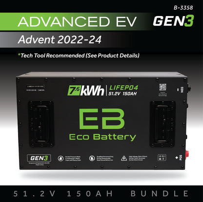 51V 150AH Battery Bundle / Advanced EV Advent / 2022-24