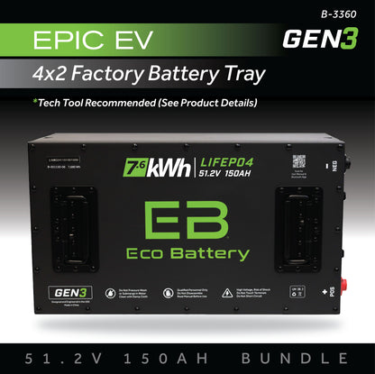 51V 150AH Battery Bundle / Epic EV (4 x 2 Factory Battery Tray Bundle)