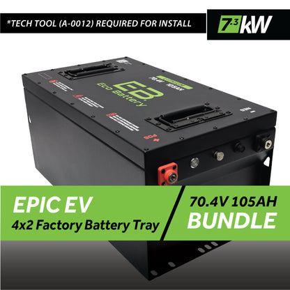 70V 105AH Battery Bundle / Epic EV (4 x 2 Factory Battery Tray)