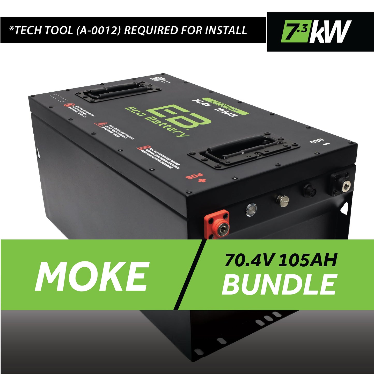 70V 105AH Battery Bundle / Moke