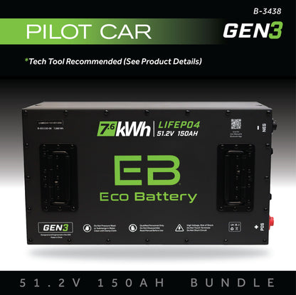 51V 150AH Battery Bundle / Pilot Car