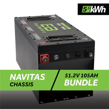 51V 105AH Skinny Battery Bundle / Navitas Chassis