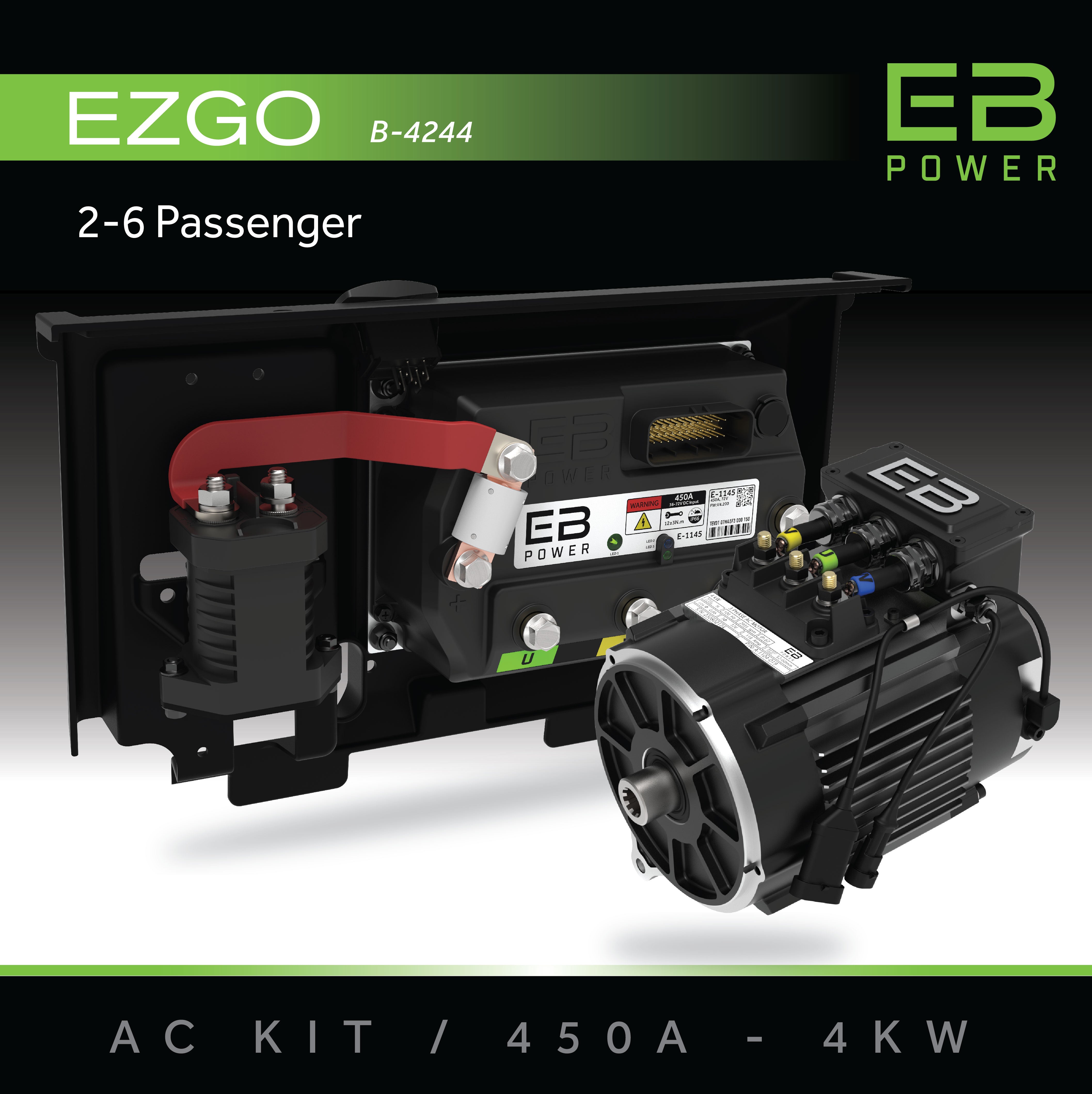 Eb Power EB Power AC Kit / 450A + 4kW / EZGO / 2-6 Passenger – Eco Battery