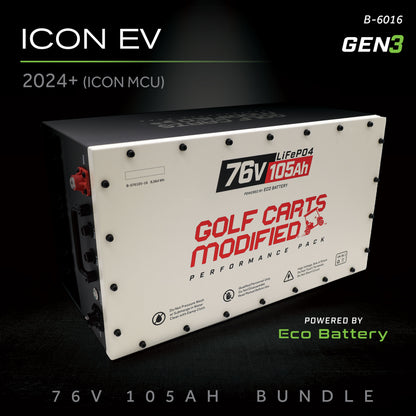 76V 105AH Battery Bundle / ICON EV / 2024+ (ICON MCU)